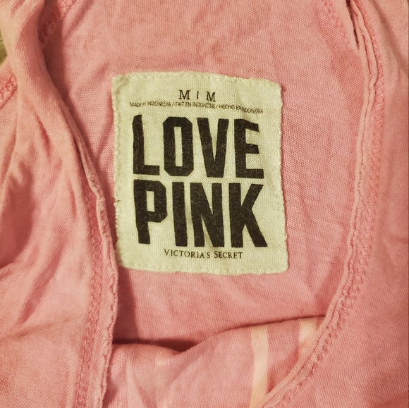 PINK Victoria's Secret Love Pink Racerback Tank Top - Picture 4 of 5
